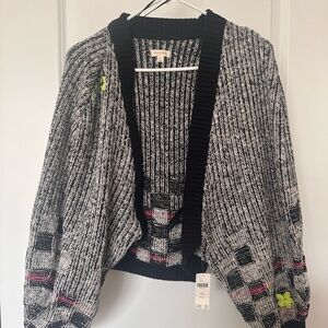 Pilcro Black and Gray Women's Sweater